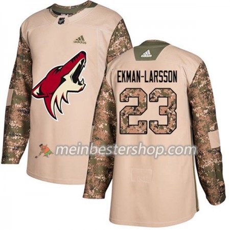 Arizona Coyotes Oliver Ekman-Larsson 23 Adidas 2017-2018 Camo Veterans Day Practice Trikot Authentic - Herren